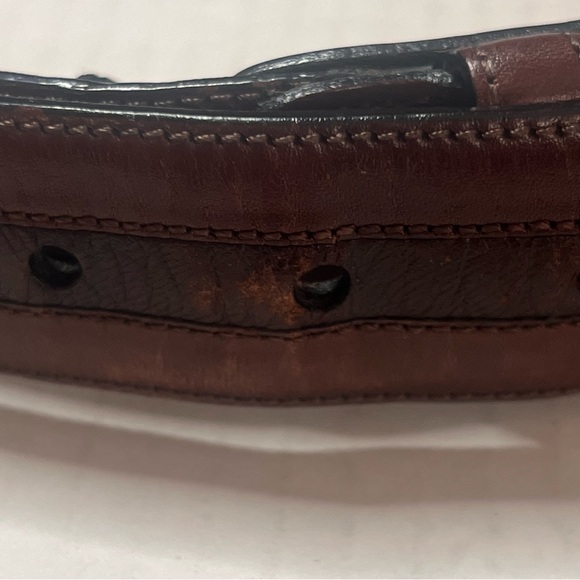 Mezlan Belt Made in Spain Leather Size 38 - Picture 13 of 16